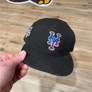 New Era Black New York Mets 2000 World Series Fitted Hat Size 7 5/8